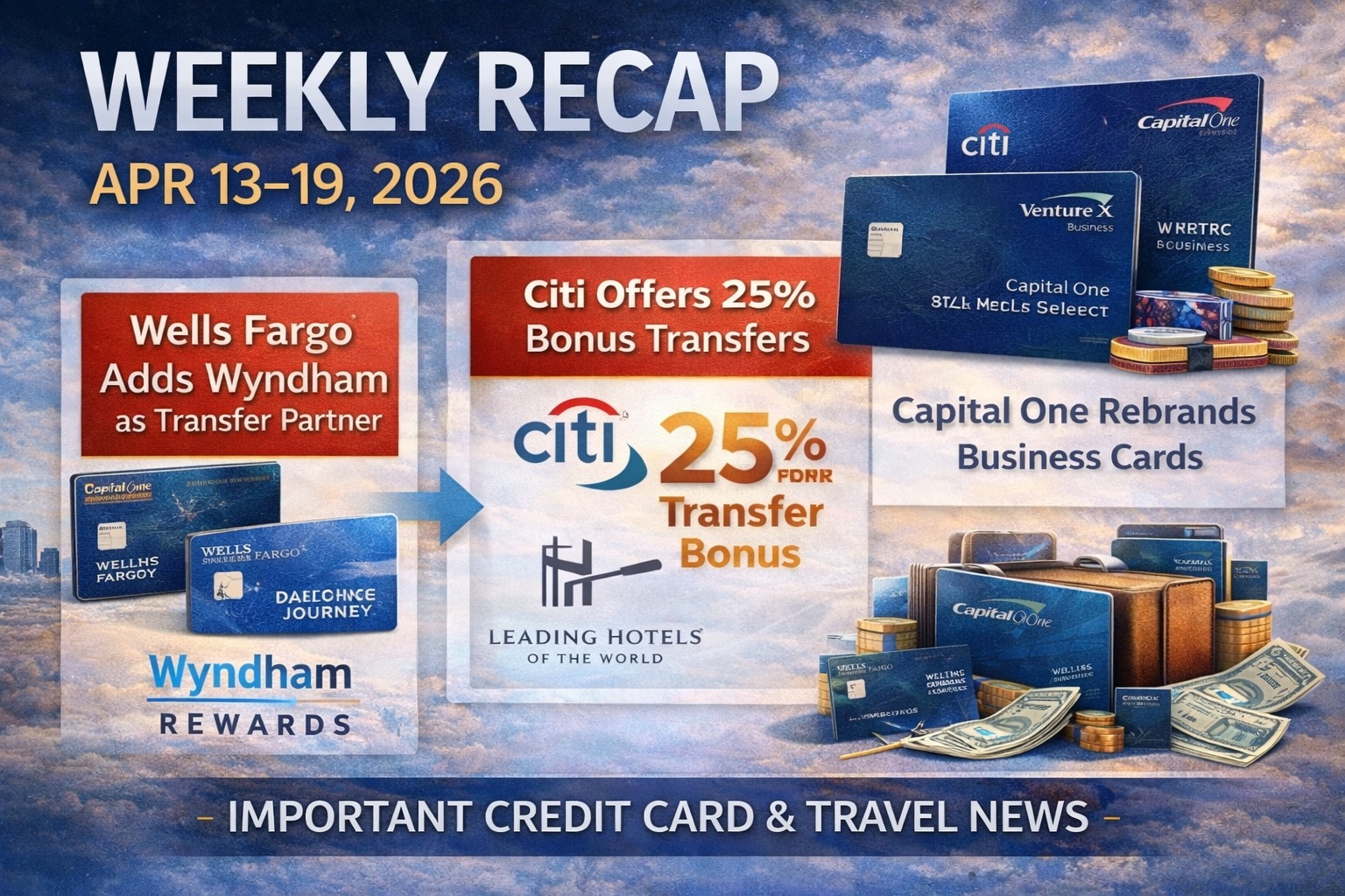 Weekly Recap: Apr 13–19 — Wells Fargo Gets Wyndham, Citi Bonus Transfers & Capital One Rebrands
