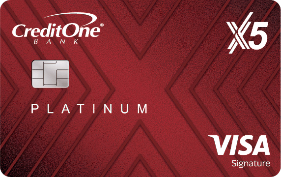 Credit One Bank Platinum X5 Visa Signature credit card